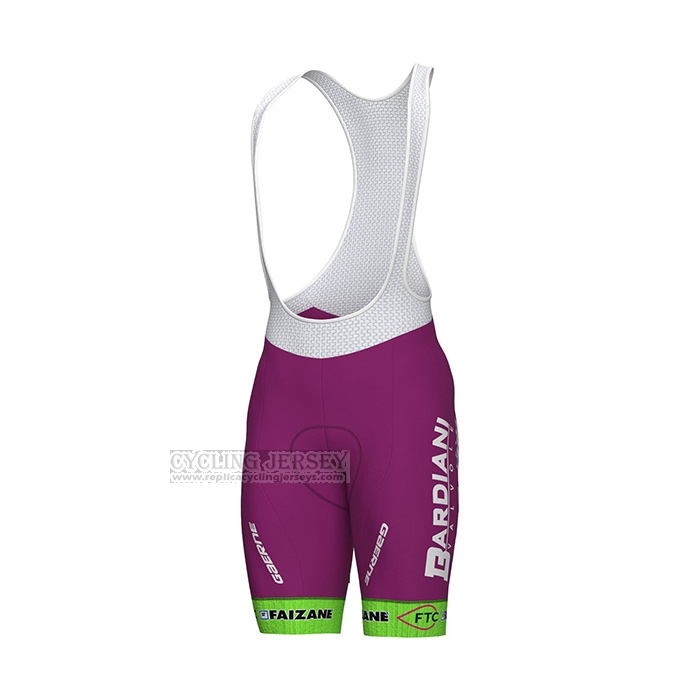 2022 Cycling Jersey Bardiani Csf Purple Short Sleeve and Bib Short
